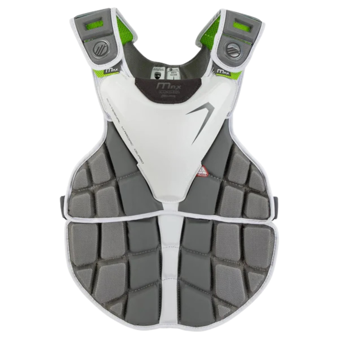 Maverik Max EKG Goalie Lacrosse Chest Pad White