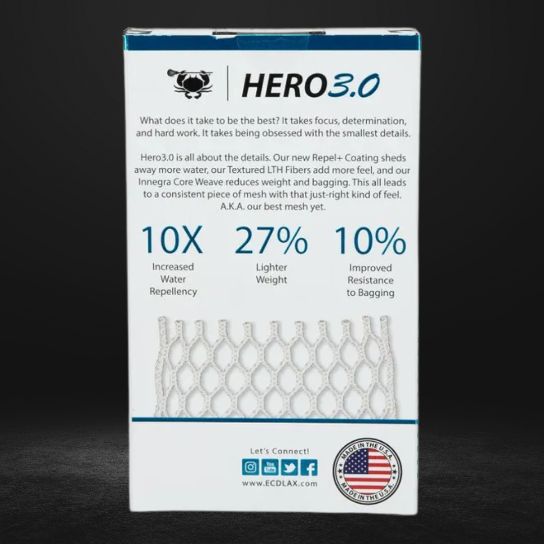 Hero 3.0 Semi-Soft Lacrosse Mesh
