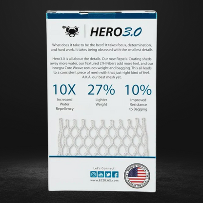 Hero 3.0 Semi-Soft Lacrosse Mesh