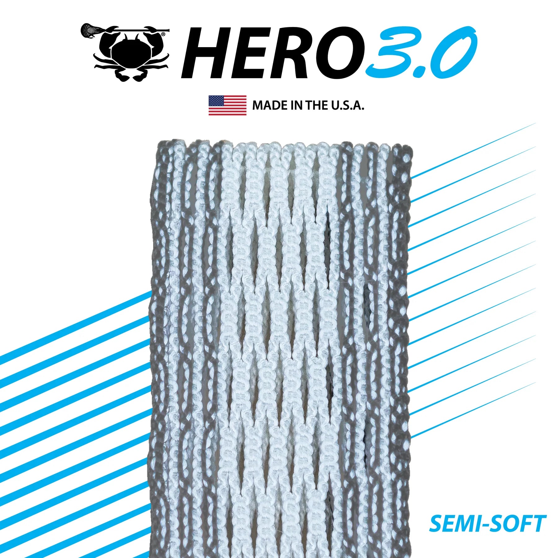 Hero 3.0 Semi-Soft Lacrosse Mesh