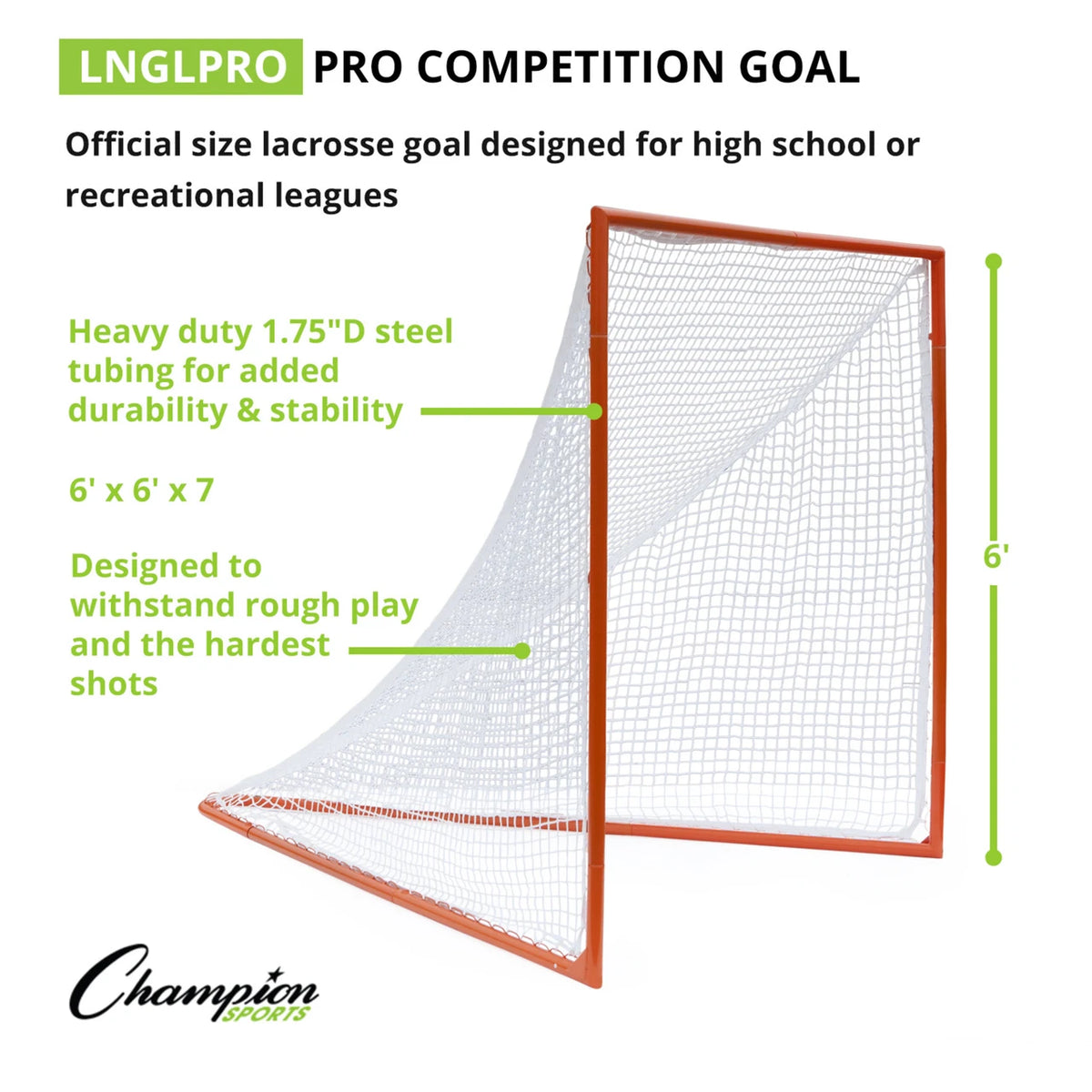 Champion Sports Pro Competition Lacrosse Goal