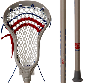 Warrior Burn Next Complete Attack Lacrosse Stick Strung with Semi- Soft Mesh - Burn Next Shaft