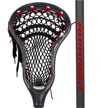 Warrior Burn Next Complete Attack Lacrosse Stick Strung with Semi- Soft Mesh - Burn Next Shaft