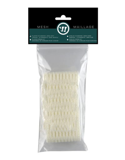 Warrior Semi Soft Lacrosse Mesh - White
