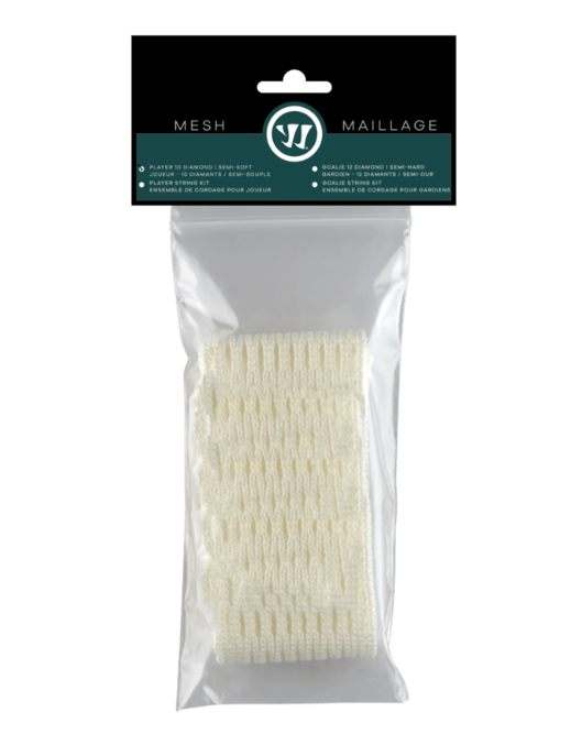 Warrior Semi Soft Lacrosse Mesh - White